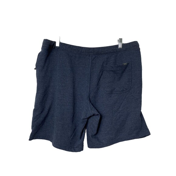 Eddie Bauer Men's Shorts Bermudas  Navy Blue Pull On Elastic & Tie XL - Picture 2 of 10
